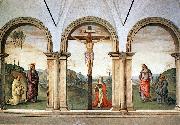 PERUGINO, Pietro The Pazzi Crucifixion sg Sweden oil painting artist